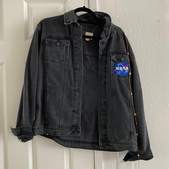 Custom Roxy x NASA Denim Jacket - Picture 2 of 5